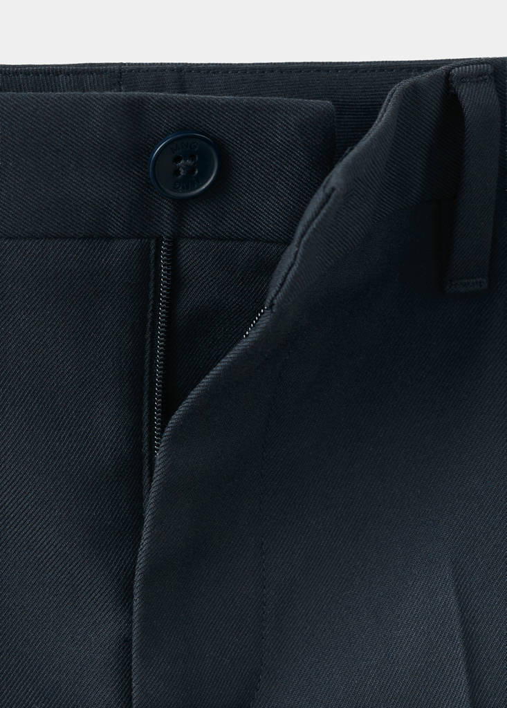 Straight-fit suit trousers — Navy