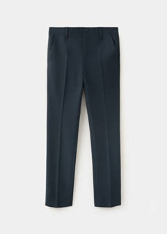 Straight-fit suit trousers — Navy 2