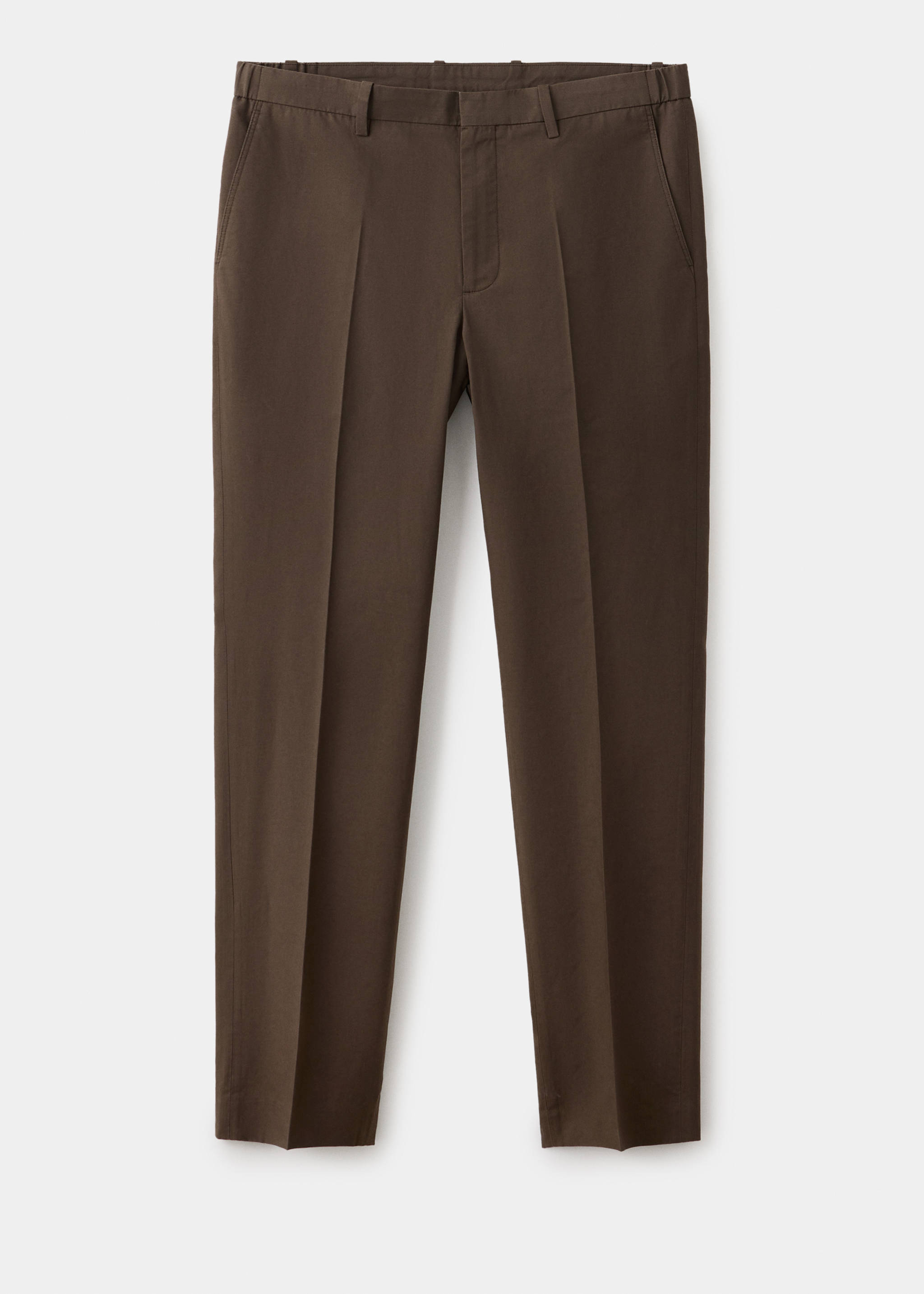 Pantalon costume slim fit coton lyocell - Article sans modèle