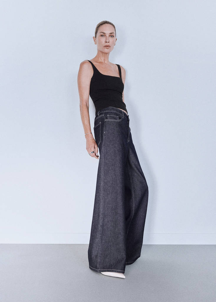 Low-rise wideleg jeans — Open Blue