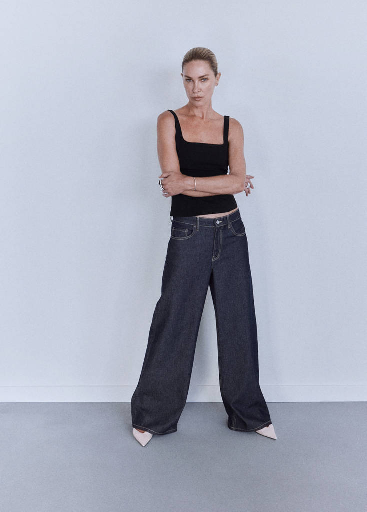 Low-rise wideleg jeans — Open Blue