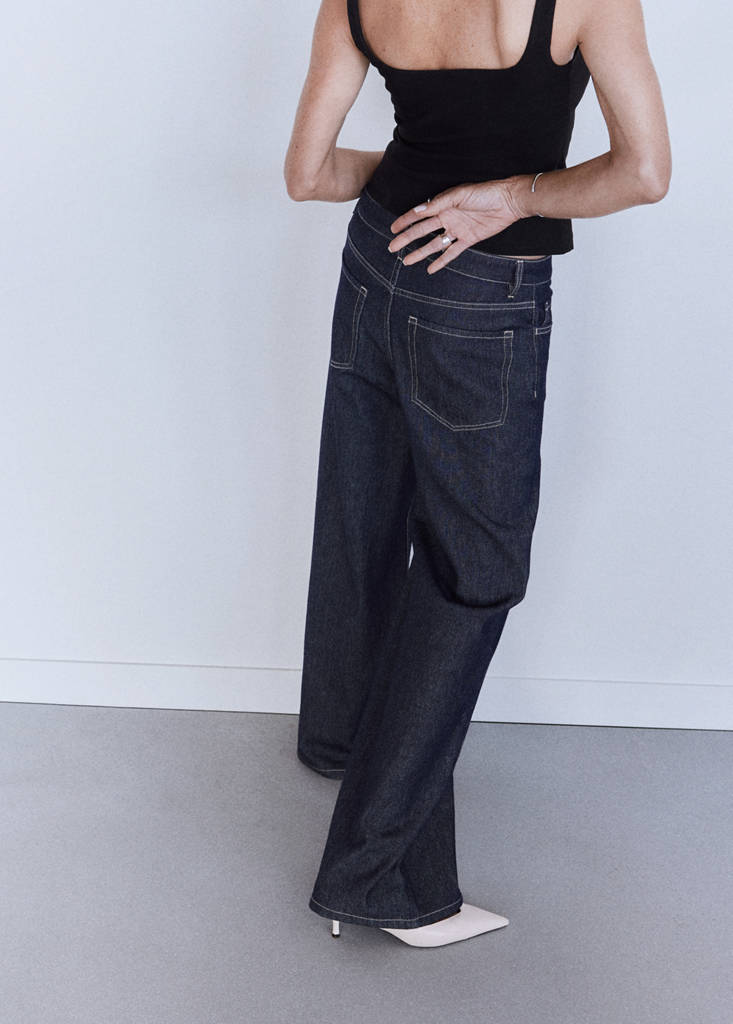 Low-rise wideleg jeans — Open Blue