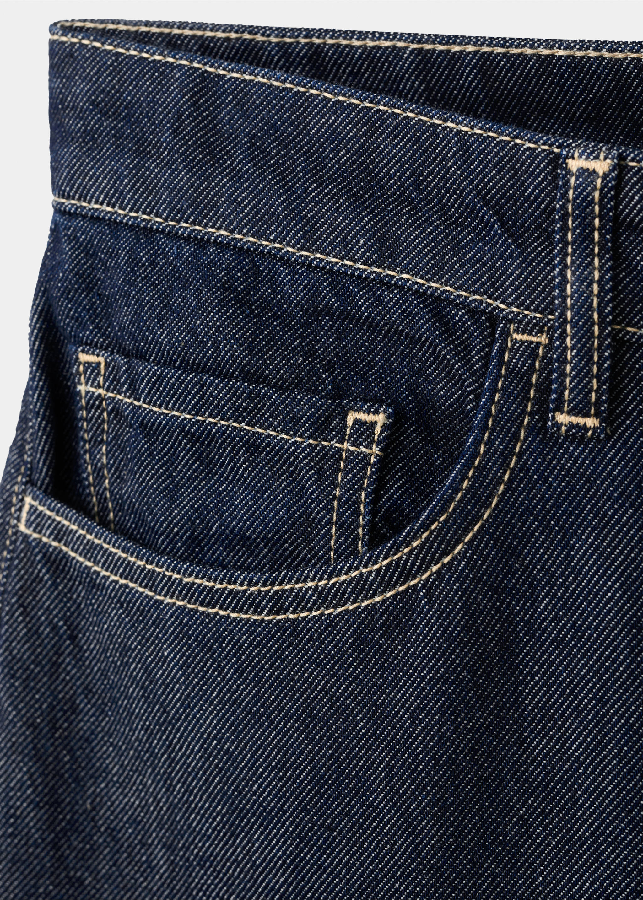Jeans wide leg tiro bajo - Detalle del artículo 0, Azul. Ref: 37022894-00.