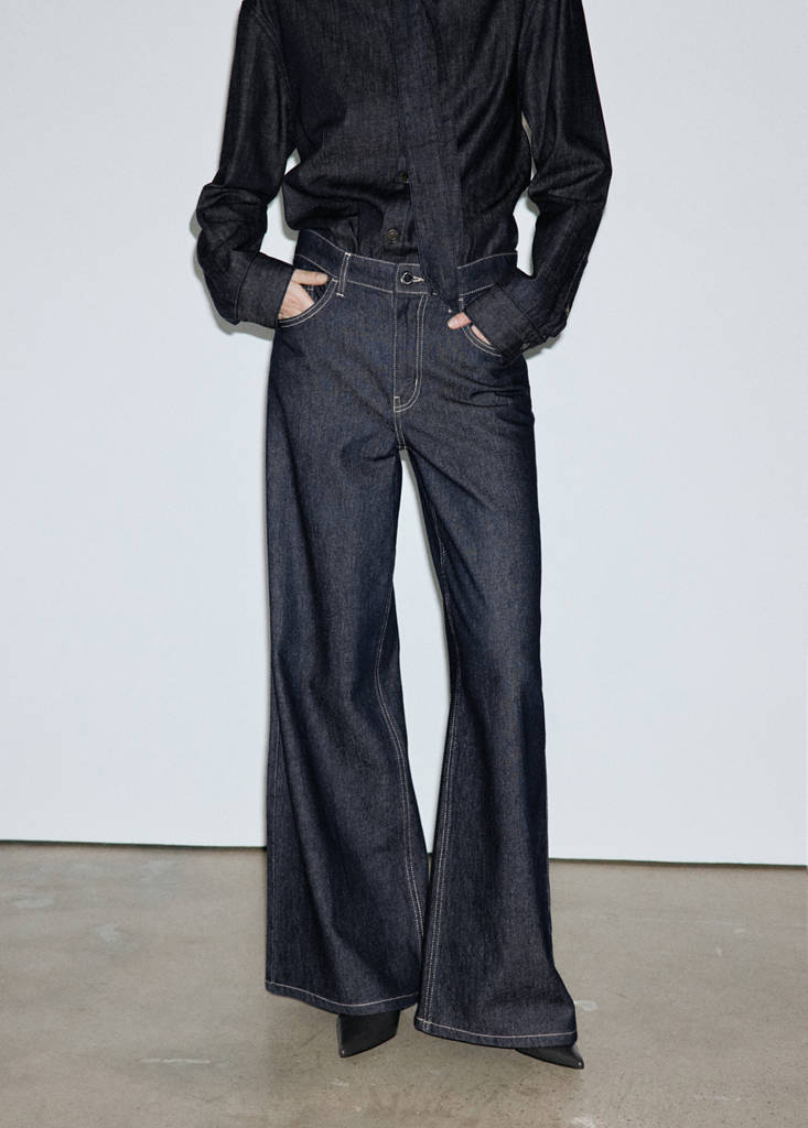 Low-rise wideleg jeans — Open Blue