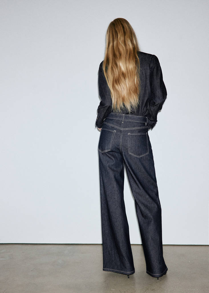 Low-rise wideleg jeans — Open Blue
