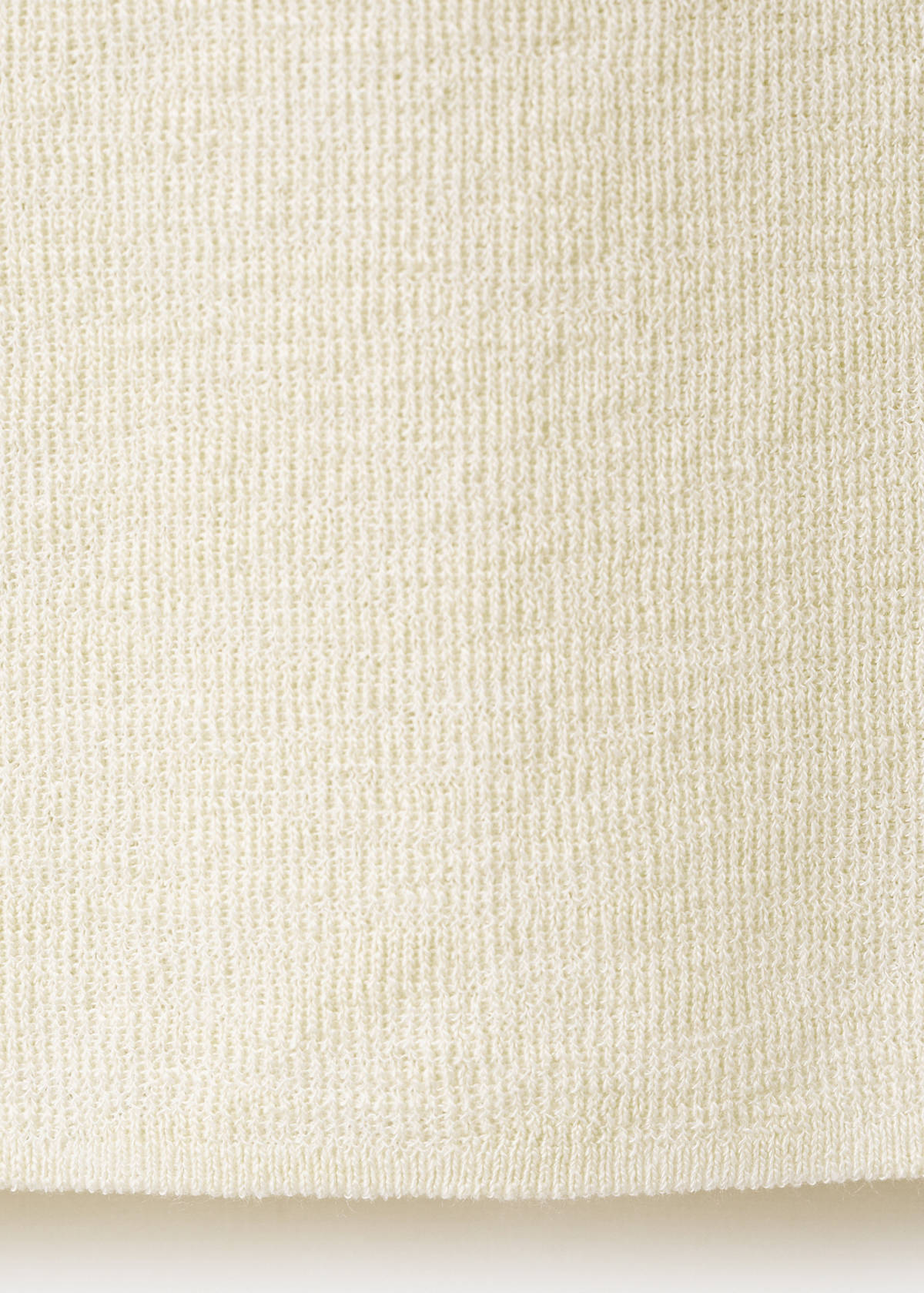 Frog fastener knitted top — Ecru