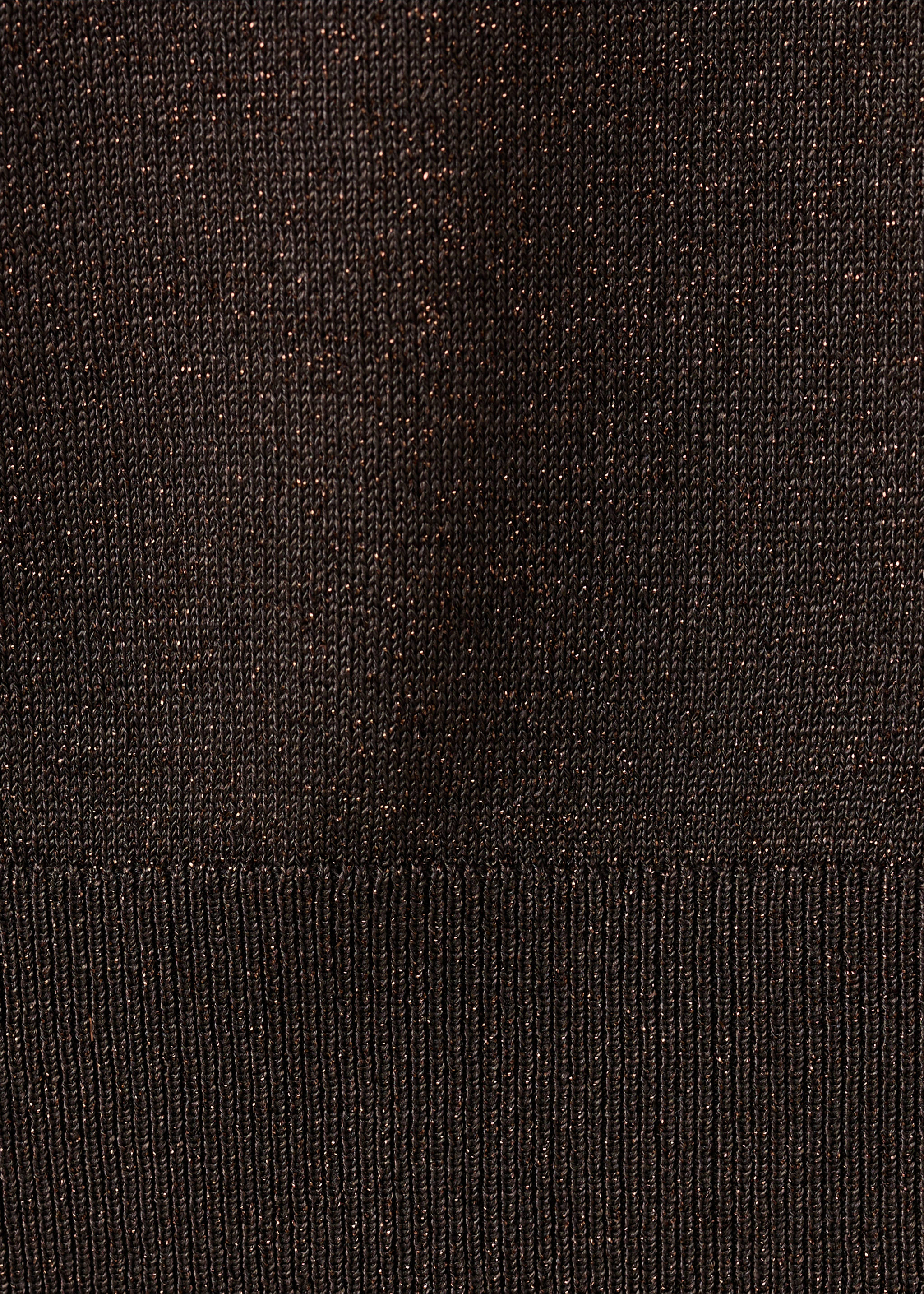 Boat-neck knitted top - Details of the article 0, Chocolate. Ref: 37022898-00.