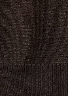 Boat-neck knitted top — Chocolate 11