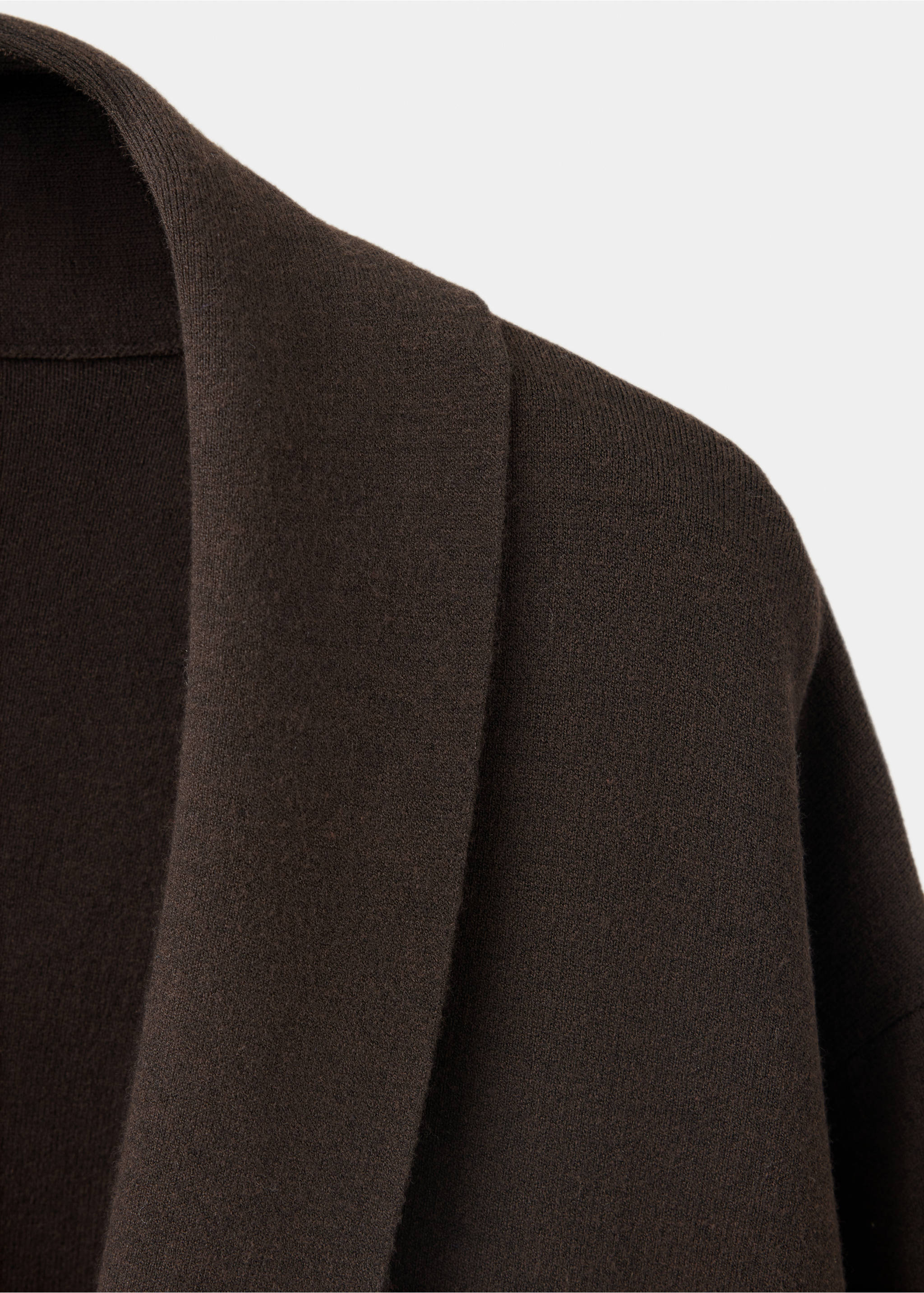 Cardigan long maille Milano - Détail de l'article 0, Chocolat. Ref: 37022899-00.