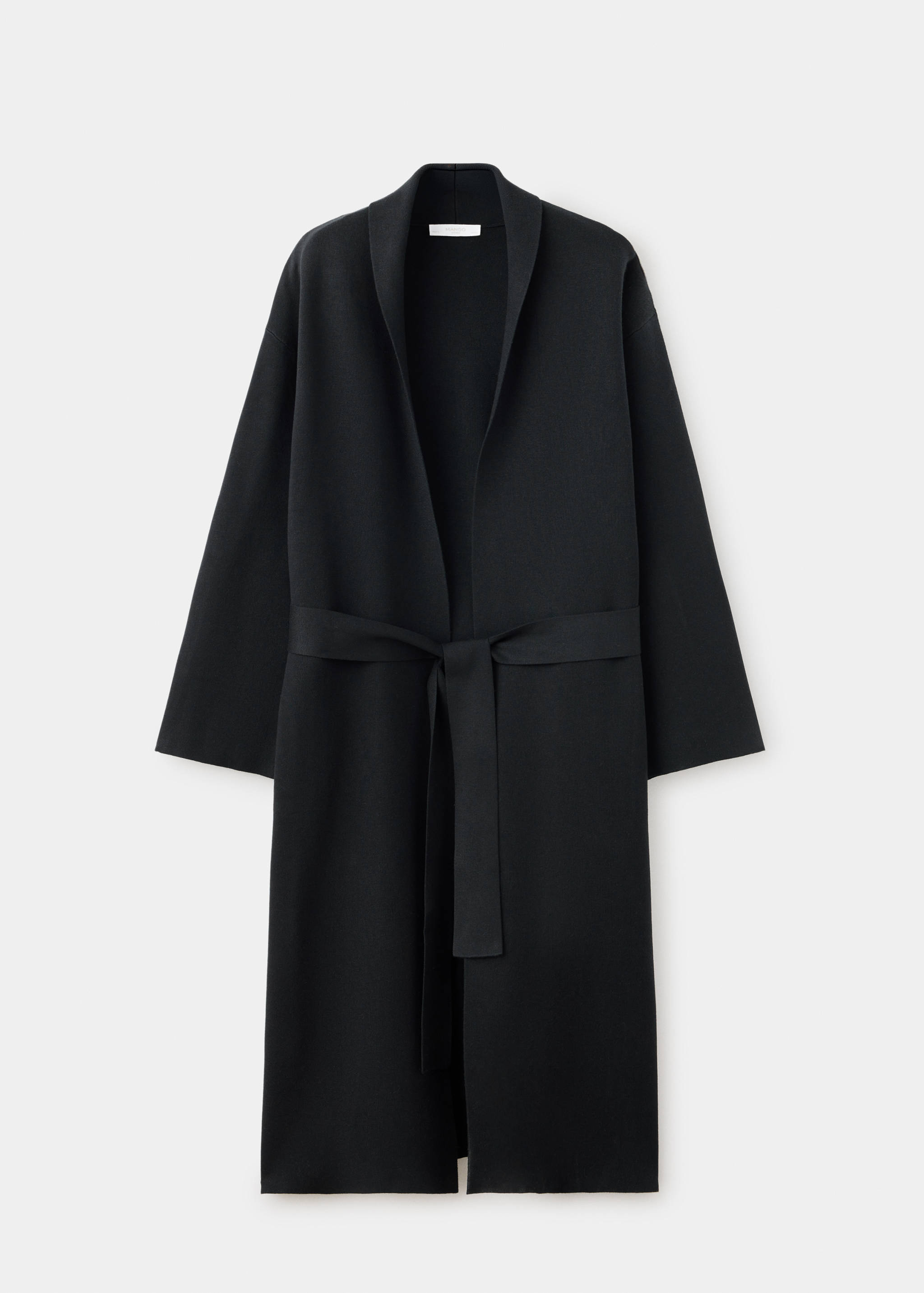 Long milano cardigan with stitching detail - Article without model