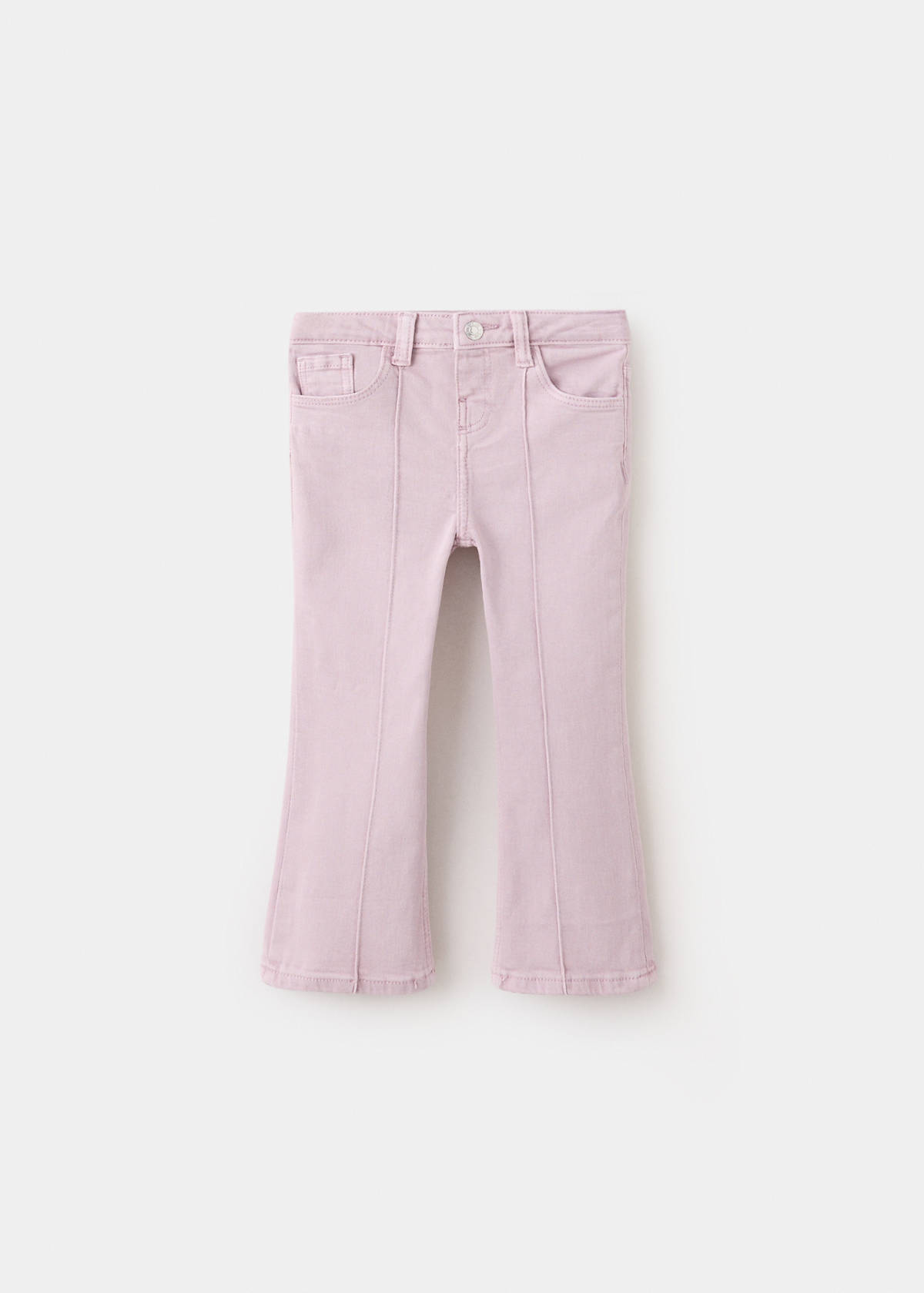 Decorative seam flared jeans — Light/Pastel Purple
