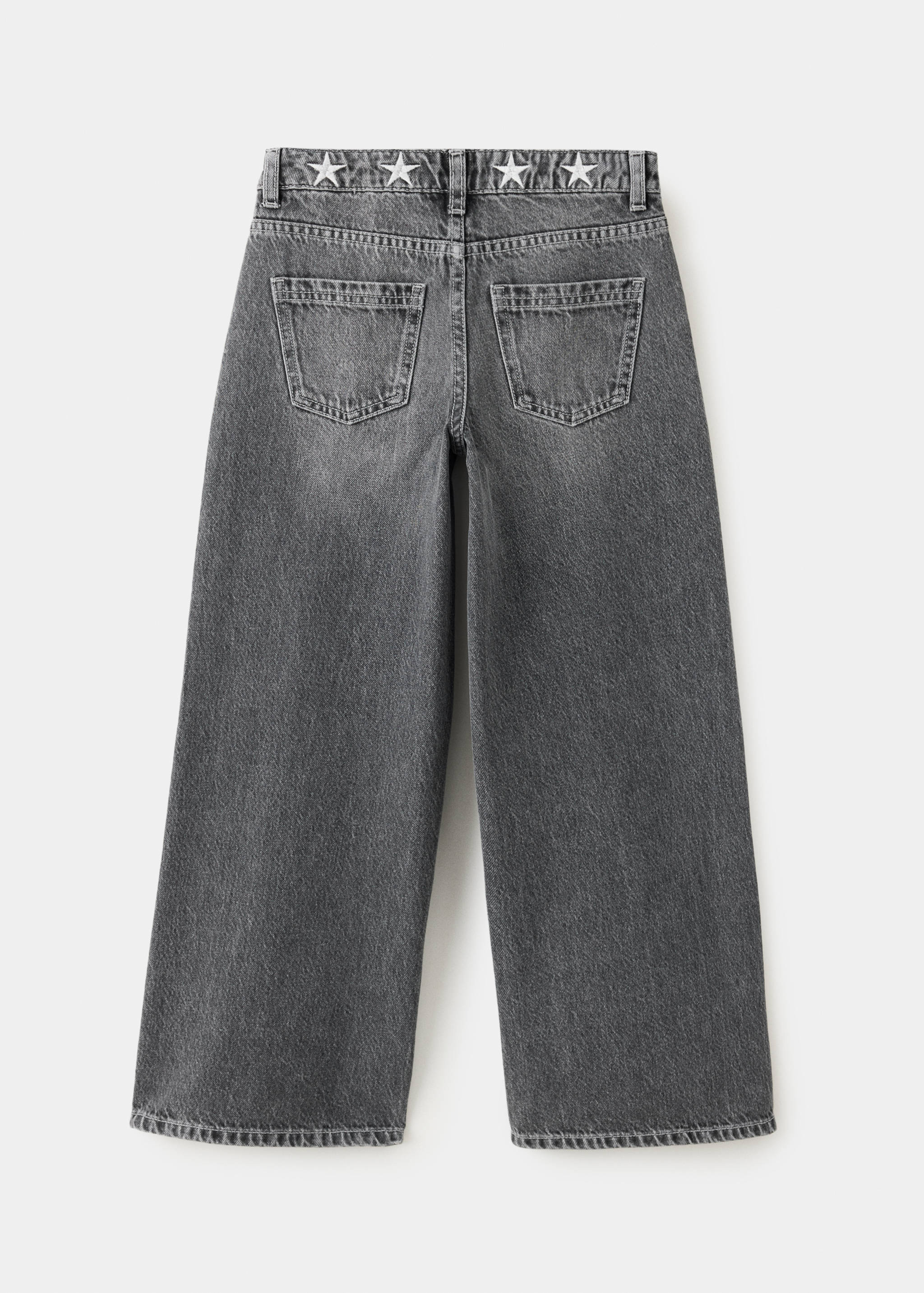 Jean wide leg à étoiles brodées - Verso de l’article