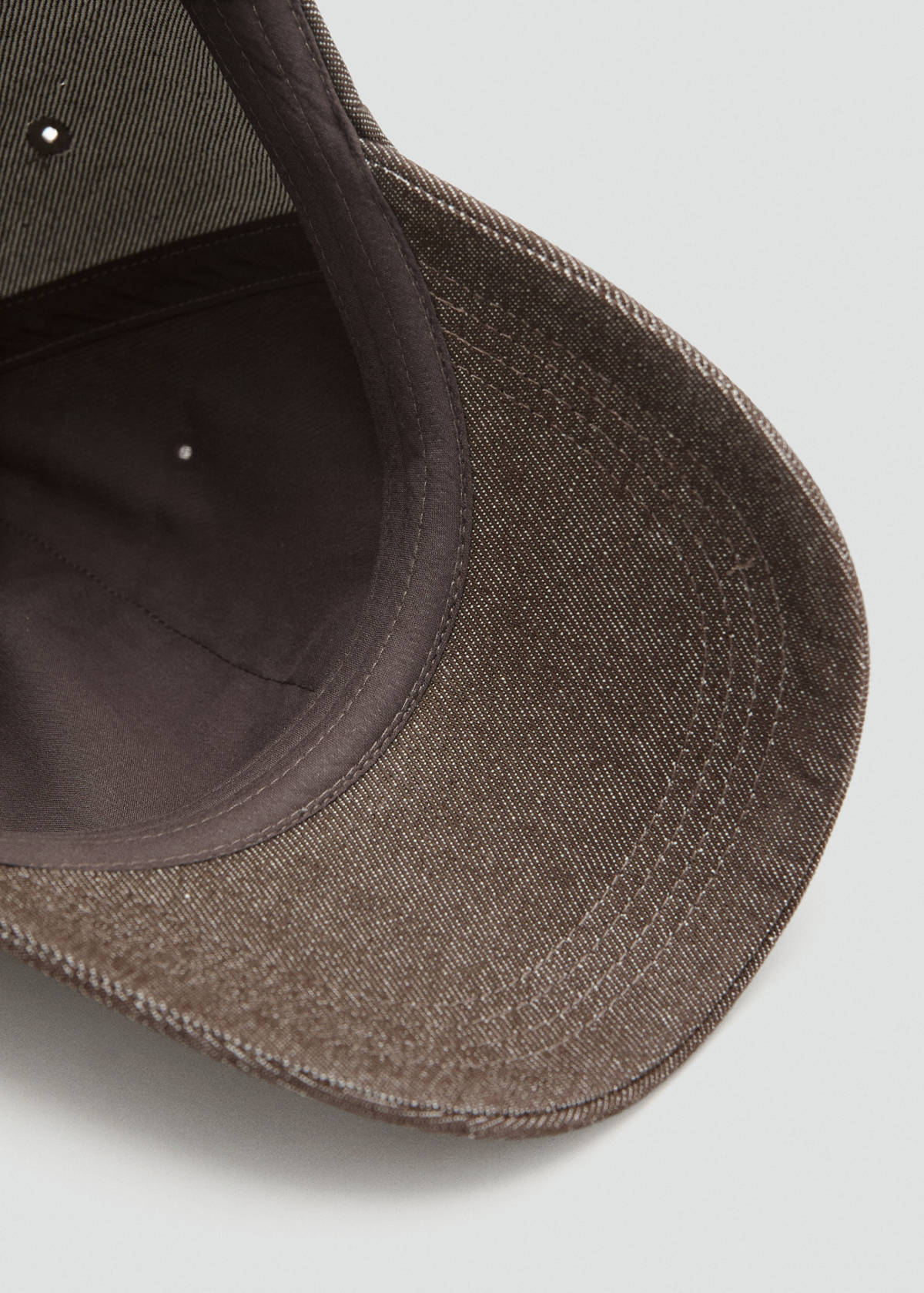 Cotton visor cap — Chocolate