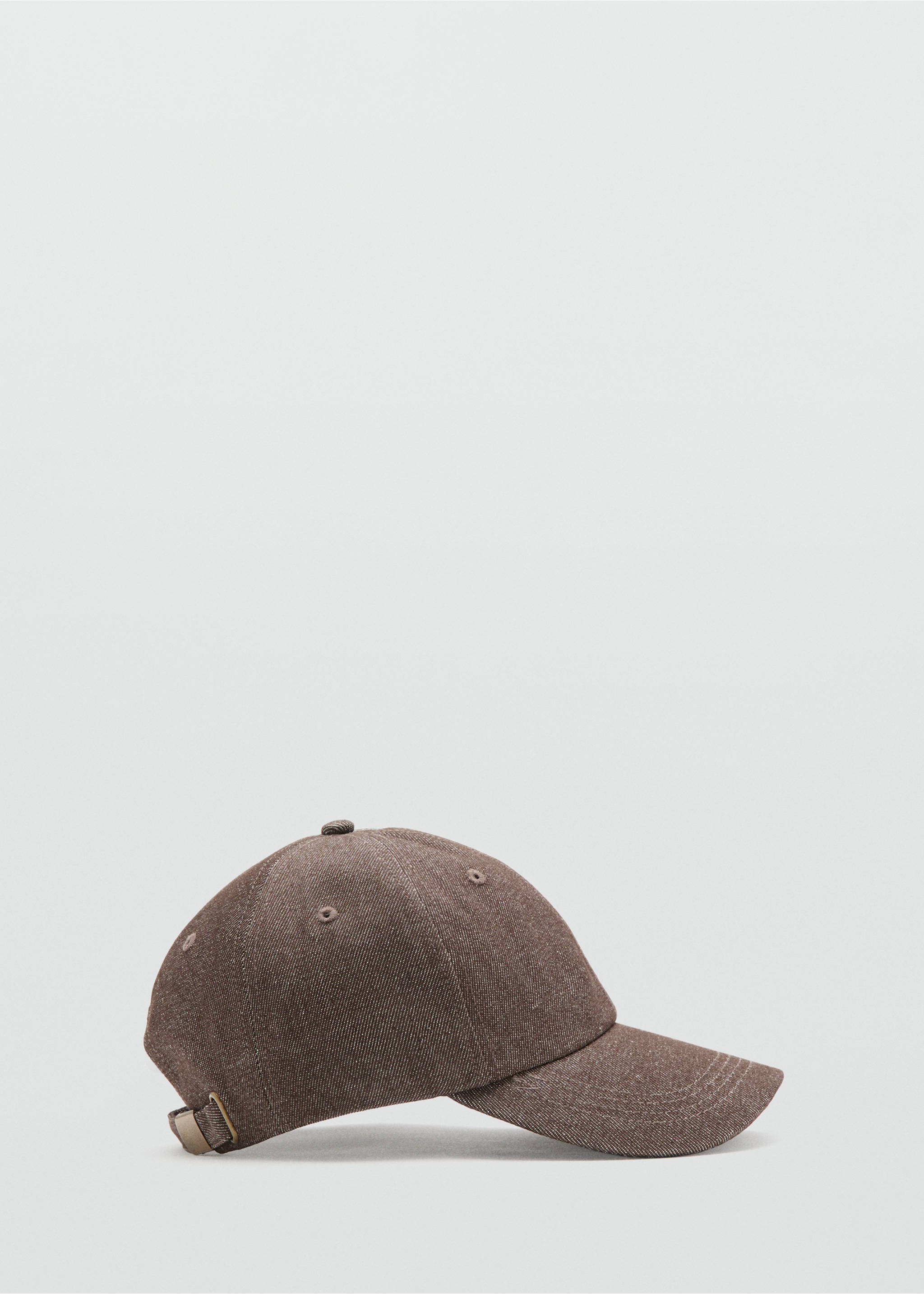 Casquette coton visière - Article sans modèle, Chocolat. Ref: 37022906-00.