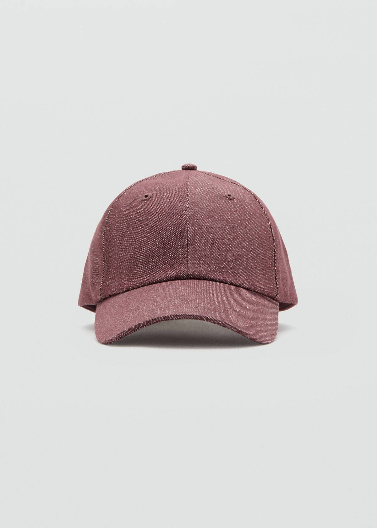Cotton visor cap — Maroon