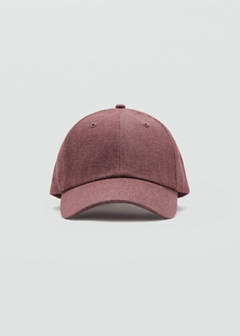 Cotton visor cap — Maroon 2