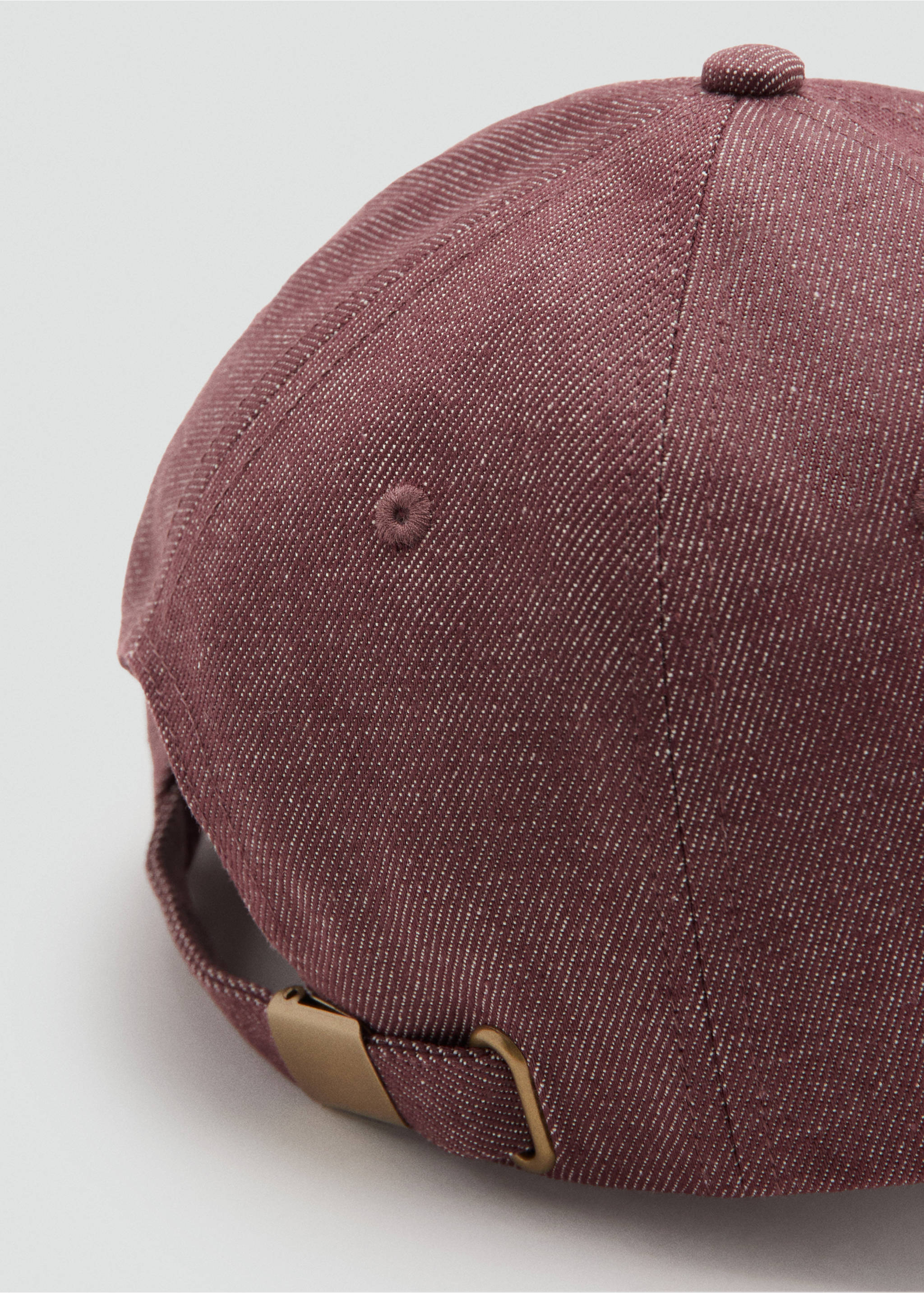 Casquette coton visière - Détail de l'article 1, Grenat. Ref: 37022906-00.