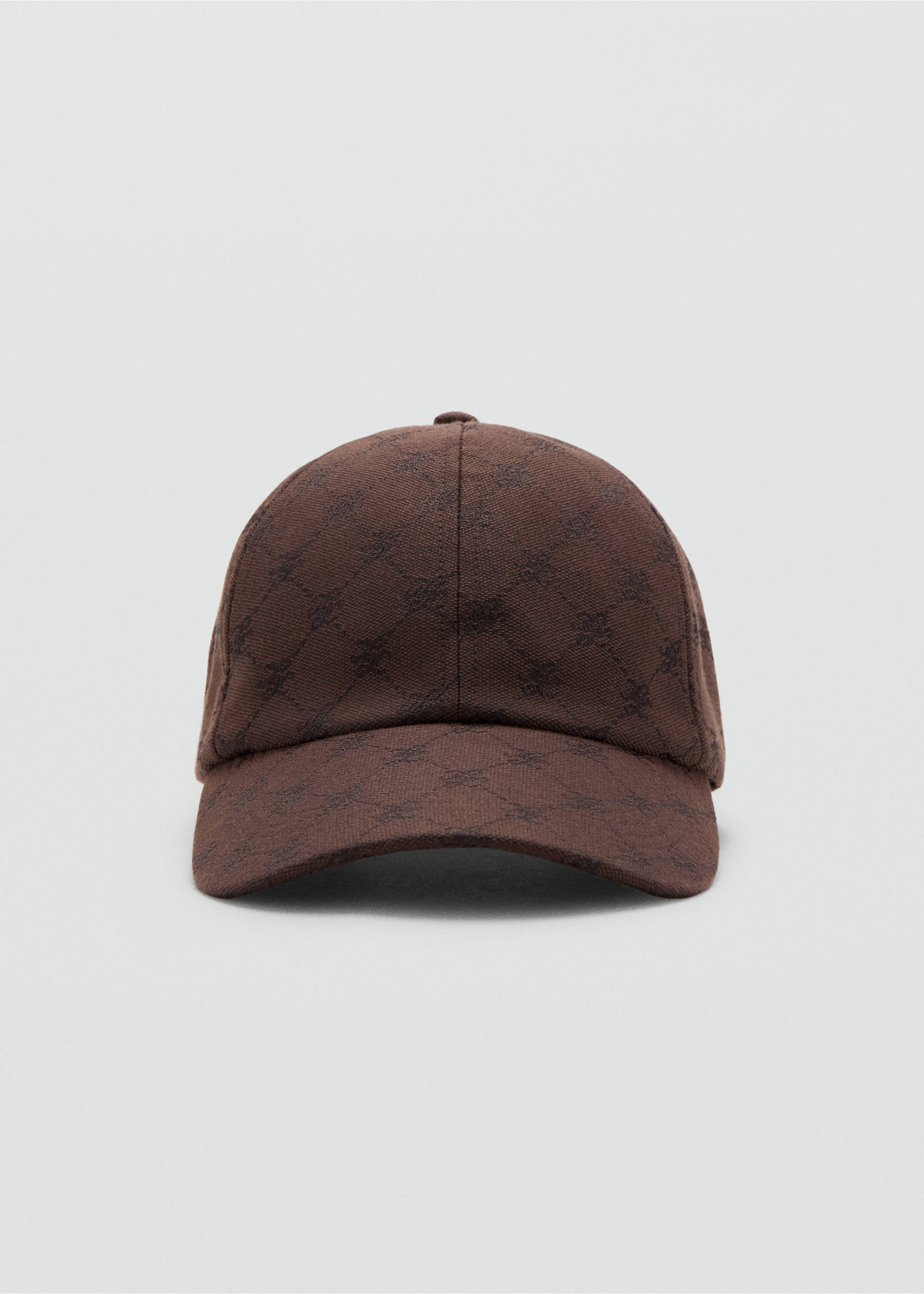 Cap with printed logo - Medium plane, Chocolate. Ref: 37022907-00.