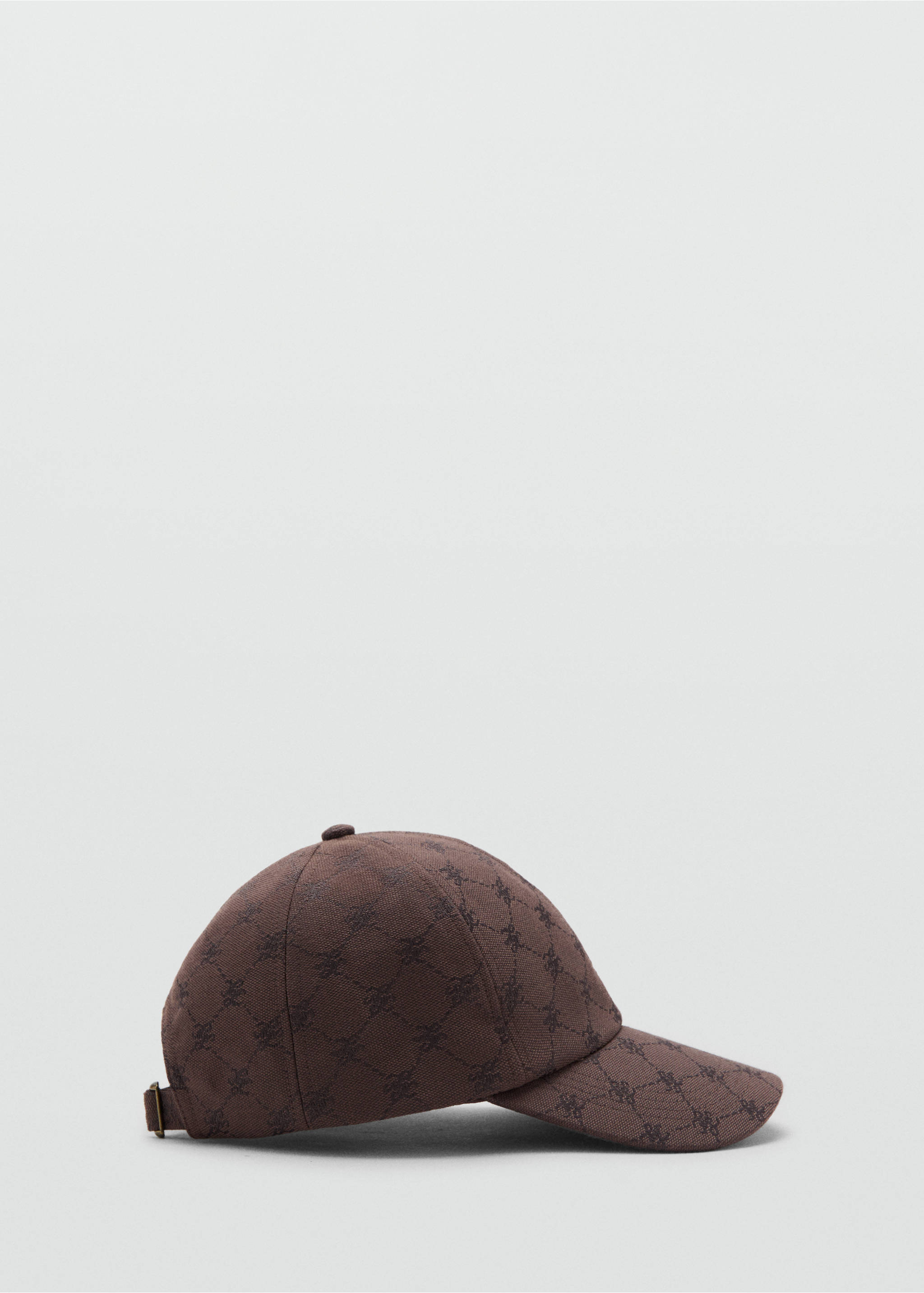 Cap with printed logo - Article without model, Chocolate. Ref: 37022907-00.