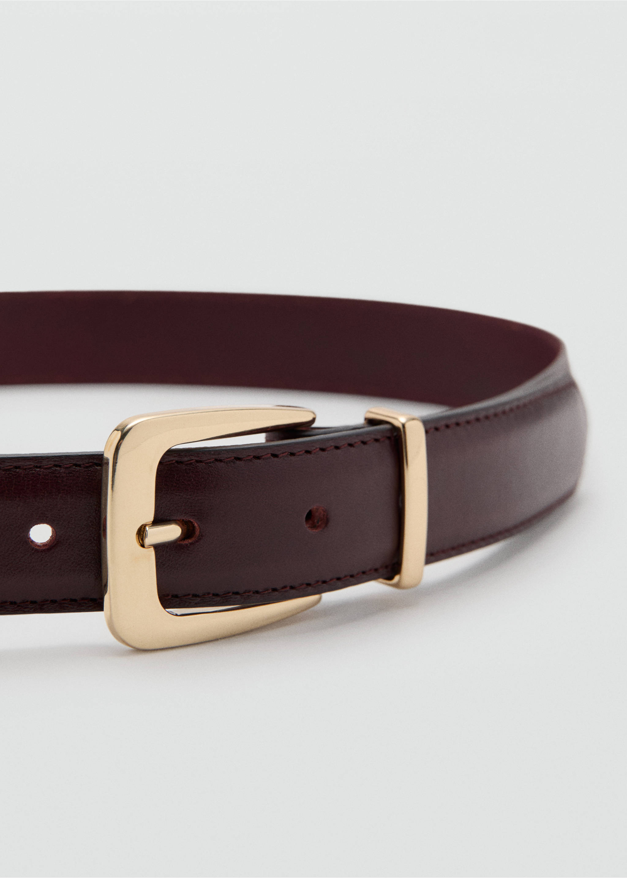 Belt selma3 - Medium plane, Burgundy. Ref: 37022908-00.