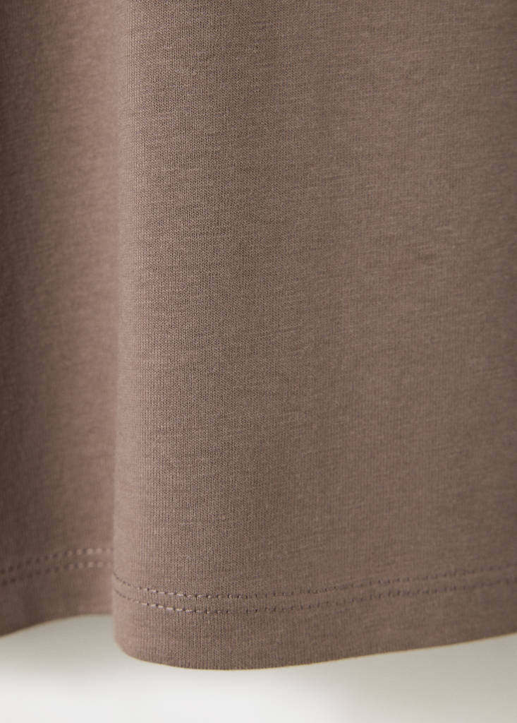 Cotton T-shirt with print detail - thumbnail 7