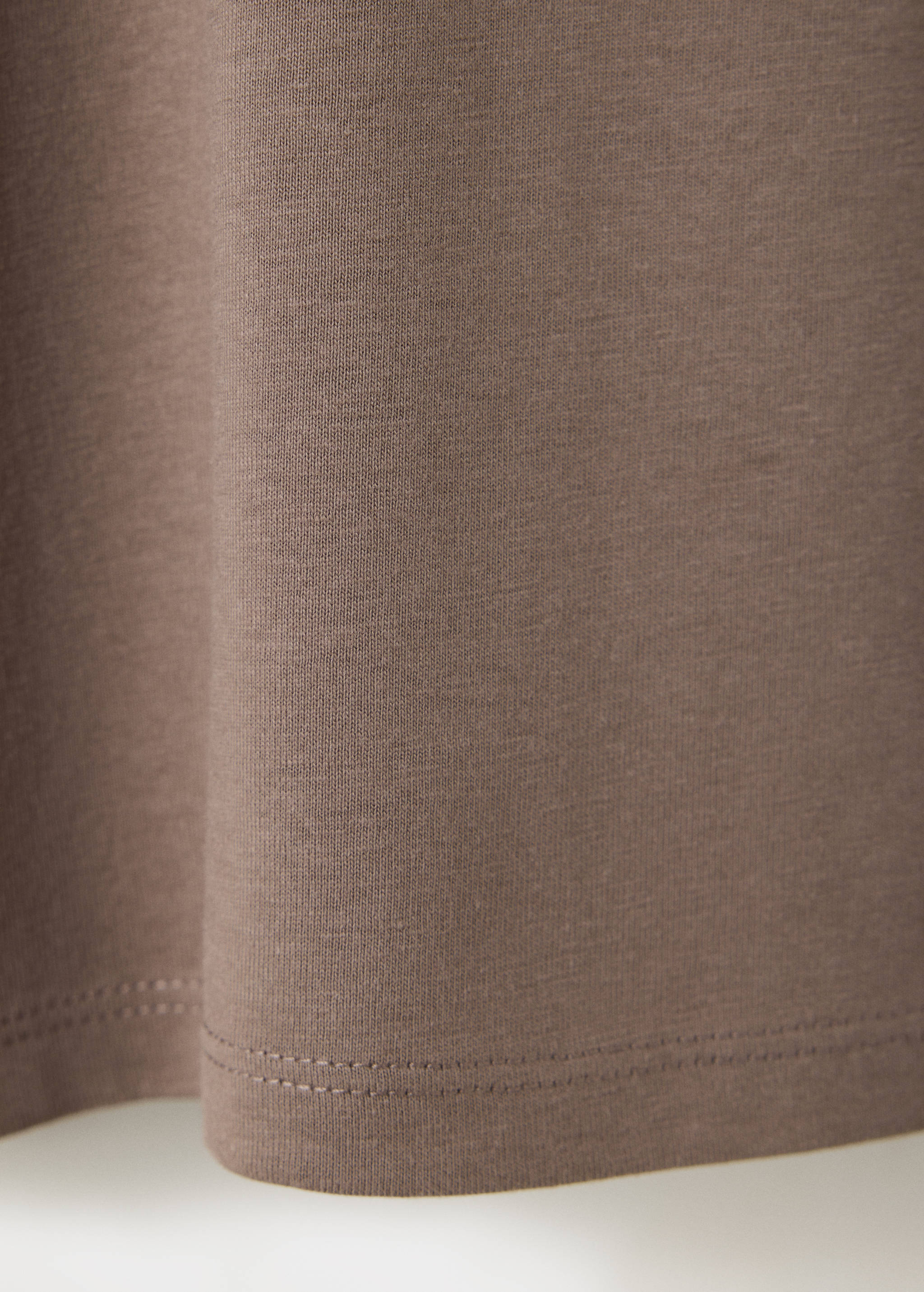 Cotton T-shirt with print detail - Details of the article 0