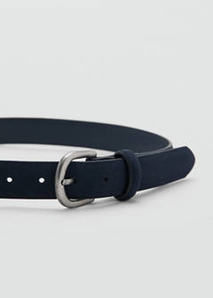 Leather belt — Navy 2
