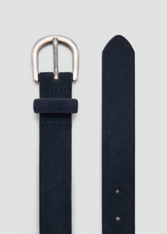 Leather belt — Navy 3