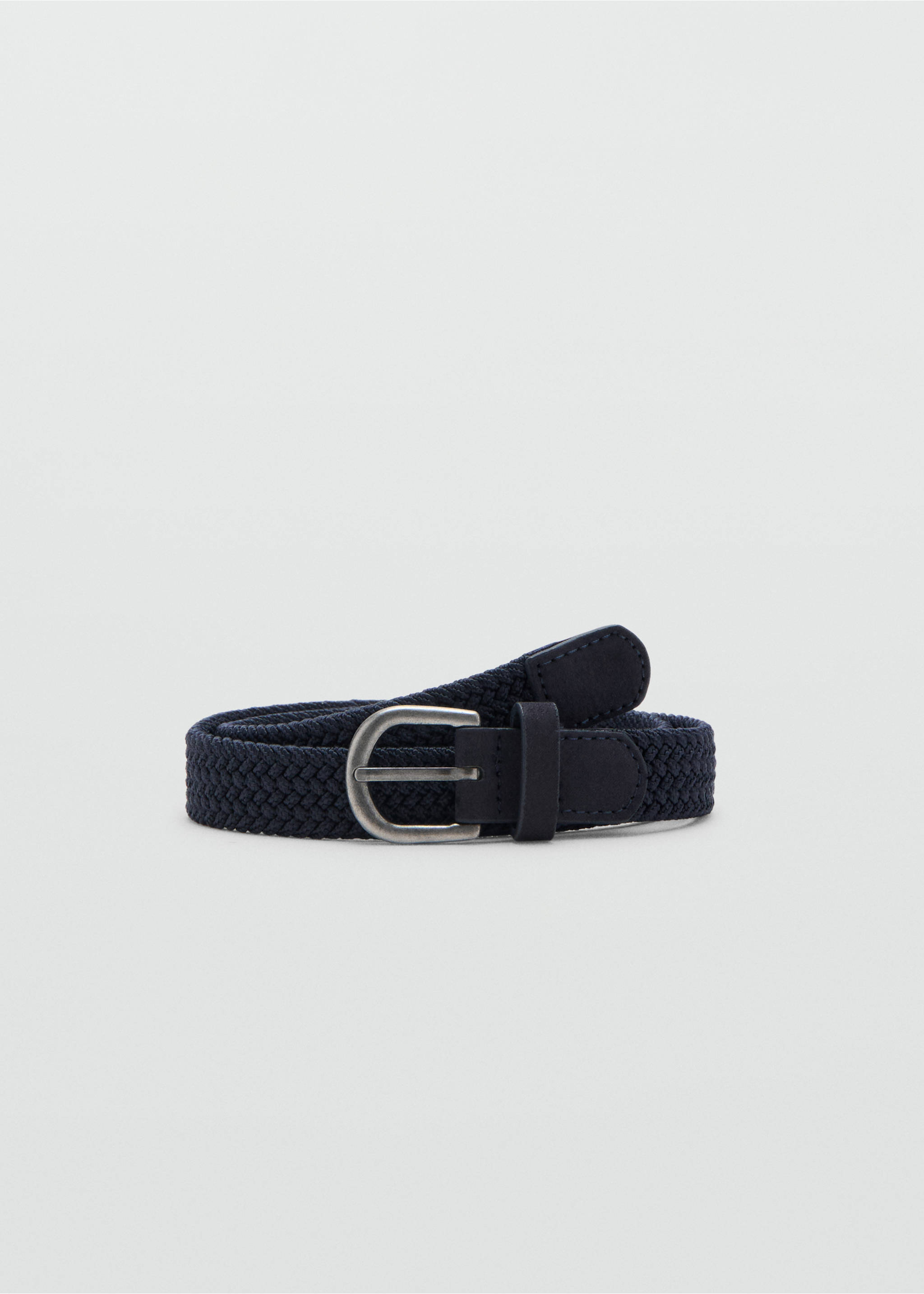 Braided belt - Article without model, Navy. Ref: 37022912-00.