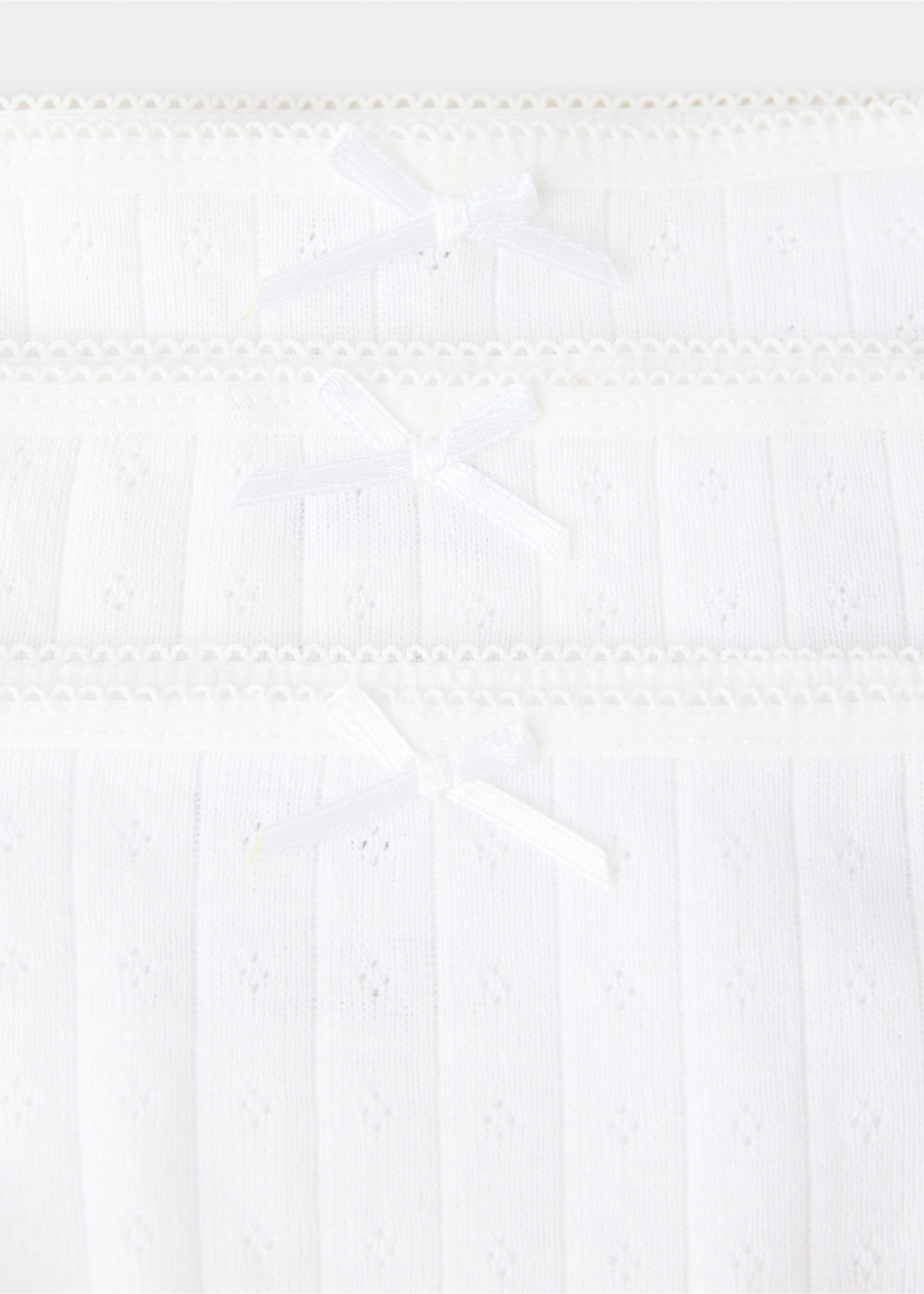 Pack 3 braguitas algodón - Detalle del artículo 0, Blanco roto. Ref: 37022915-00.