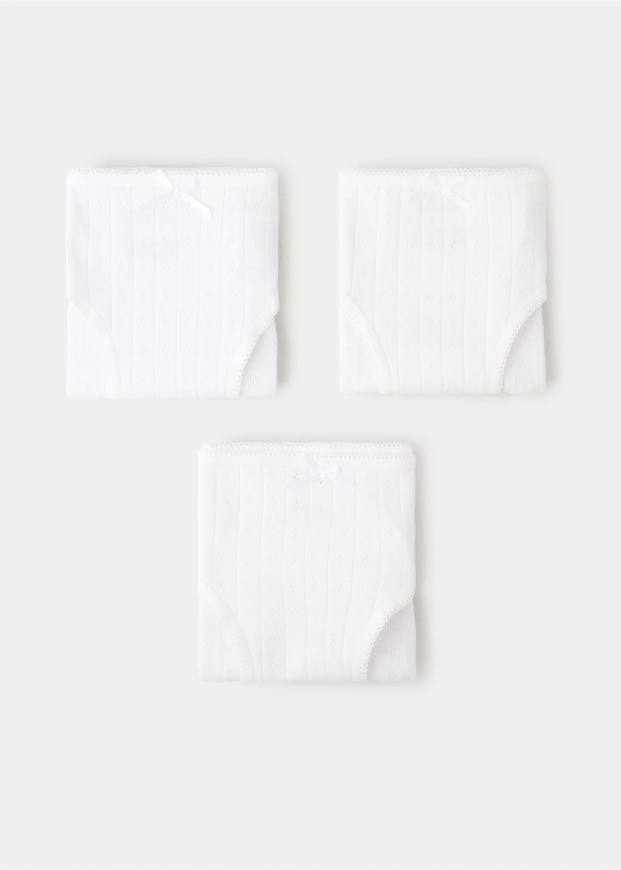 Pack 3 braguitas algodón - Artículo sin modelo, Blanco roto. Ref: 37022915-00.