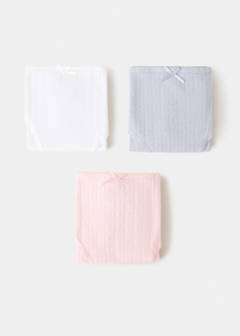 3 pack cotton panties — Off White 1