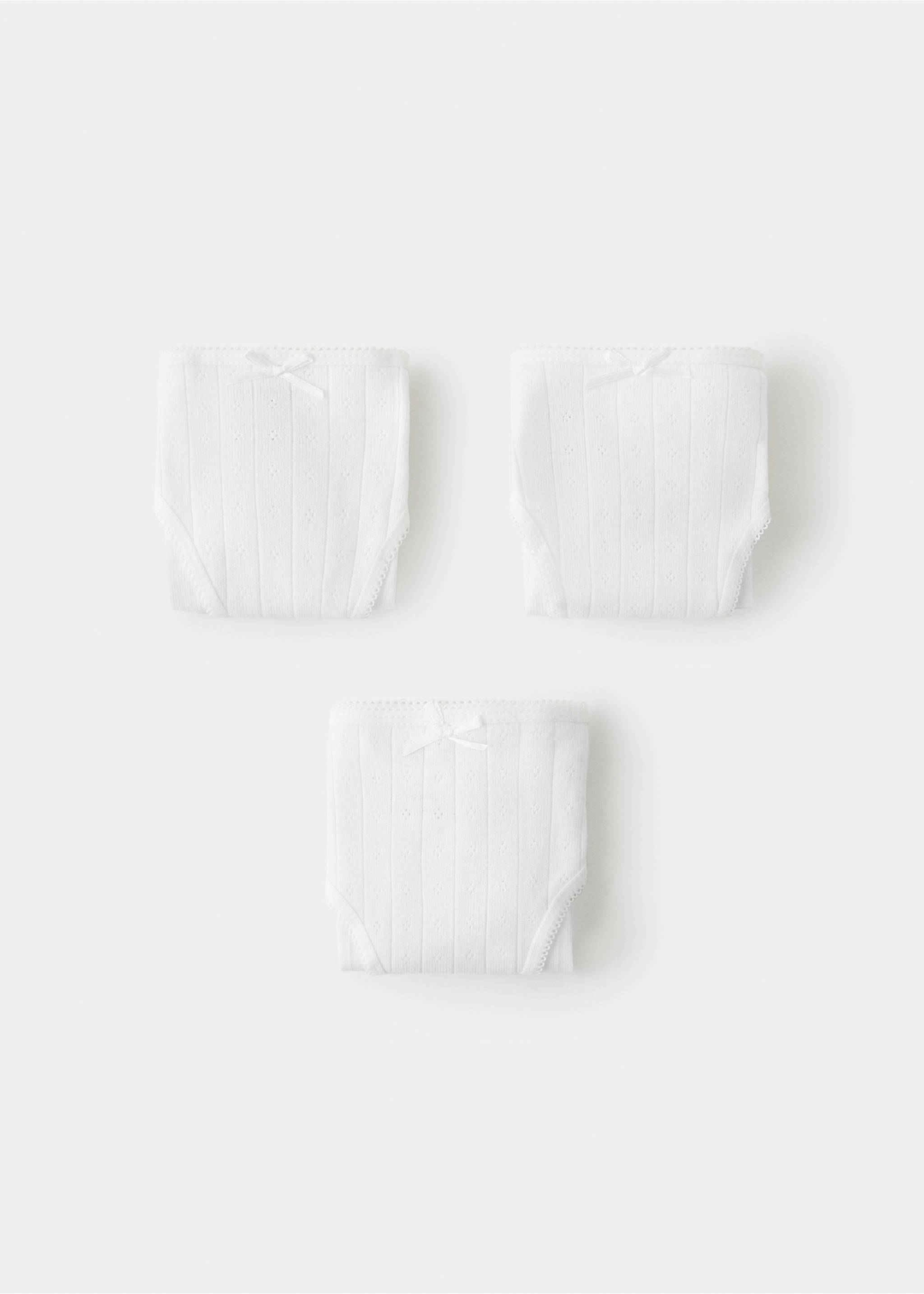 Pack 3 culottes coton - Article sans modèle, Blanc cassé. Ref: 37022918-00.