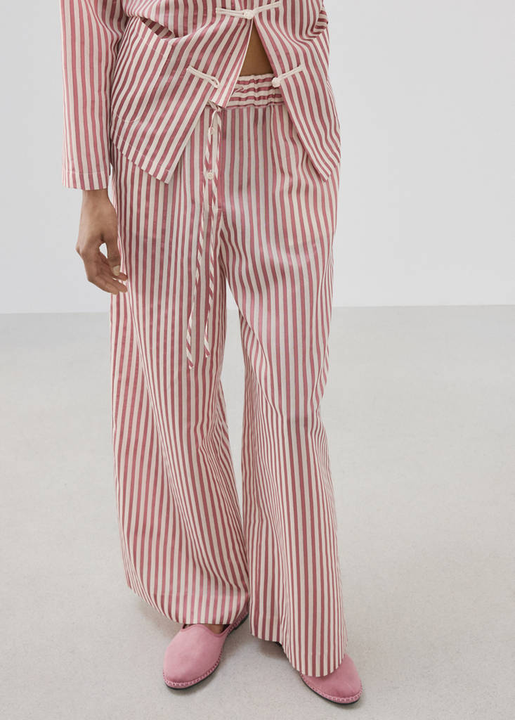Striped pyjama shirt — Pink
