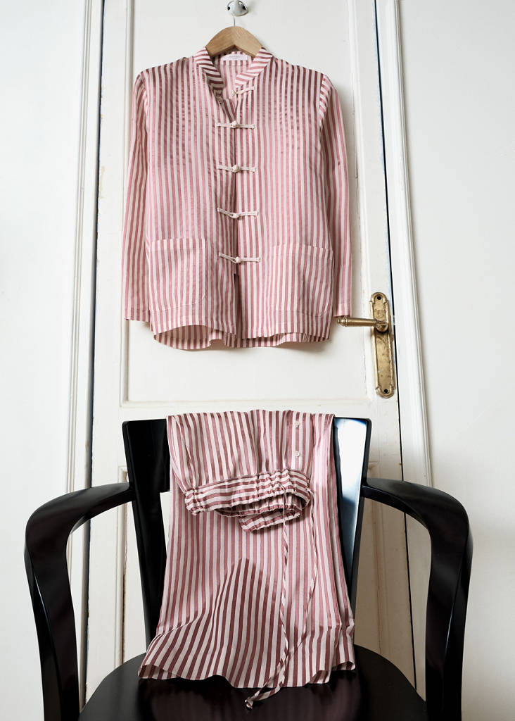 Striped pyjama shirt — Pink