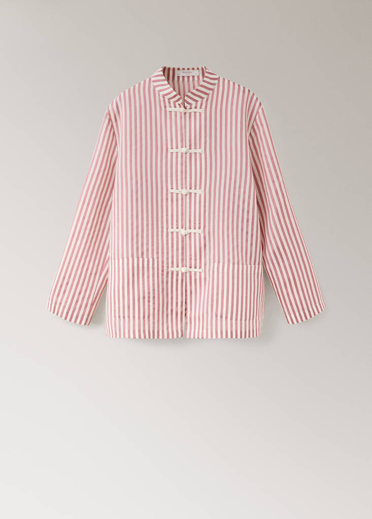 Striped pyjama shirt — Pink