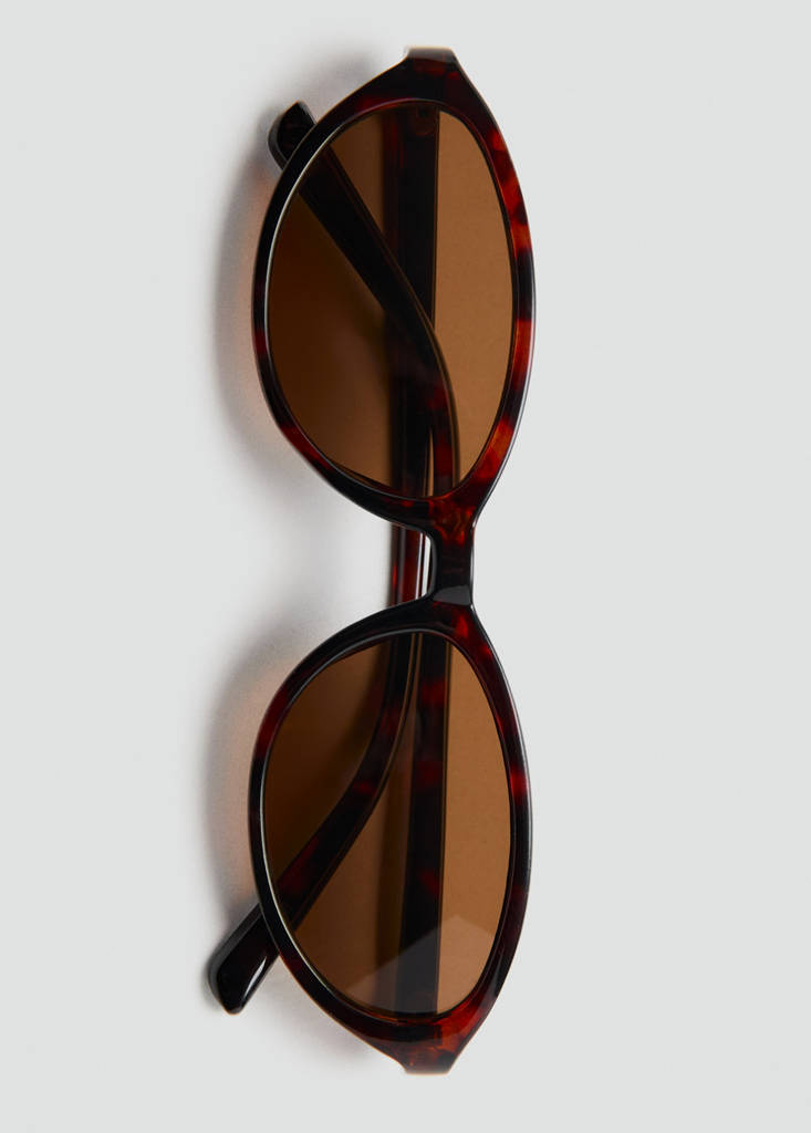 Resin frame sunglasses — Chocolate