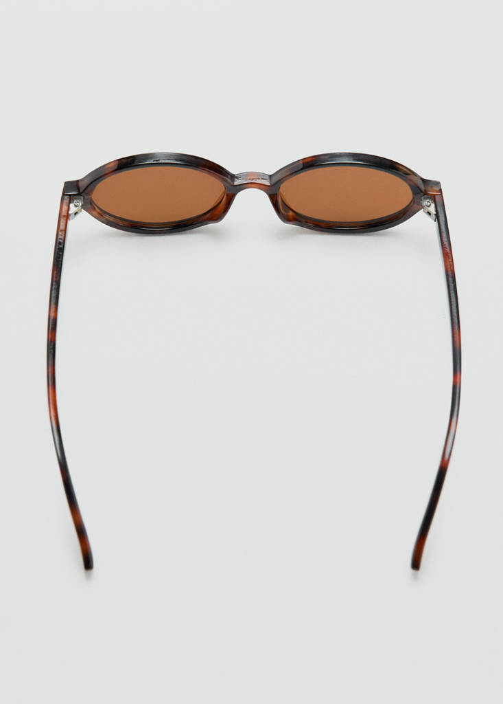 Oval-frame sunglasses — Chocolate