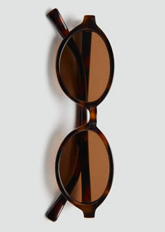 Oval-frame sunglasses — Chocolate 5