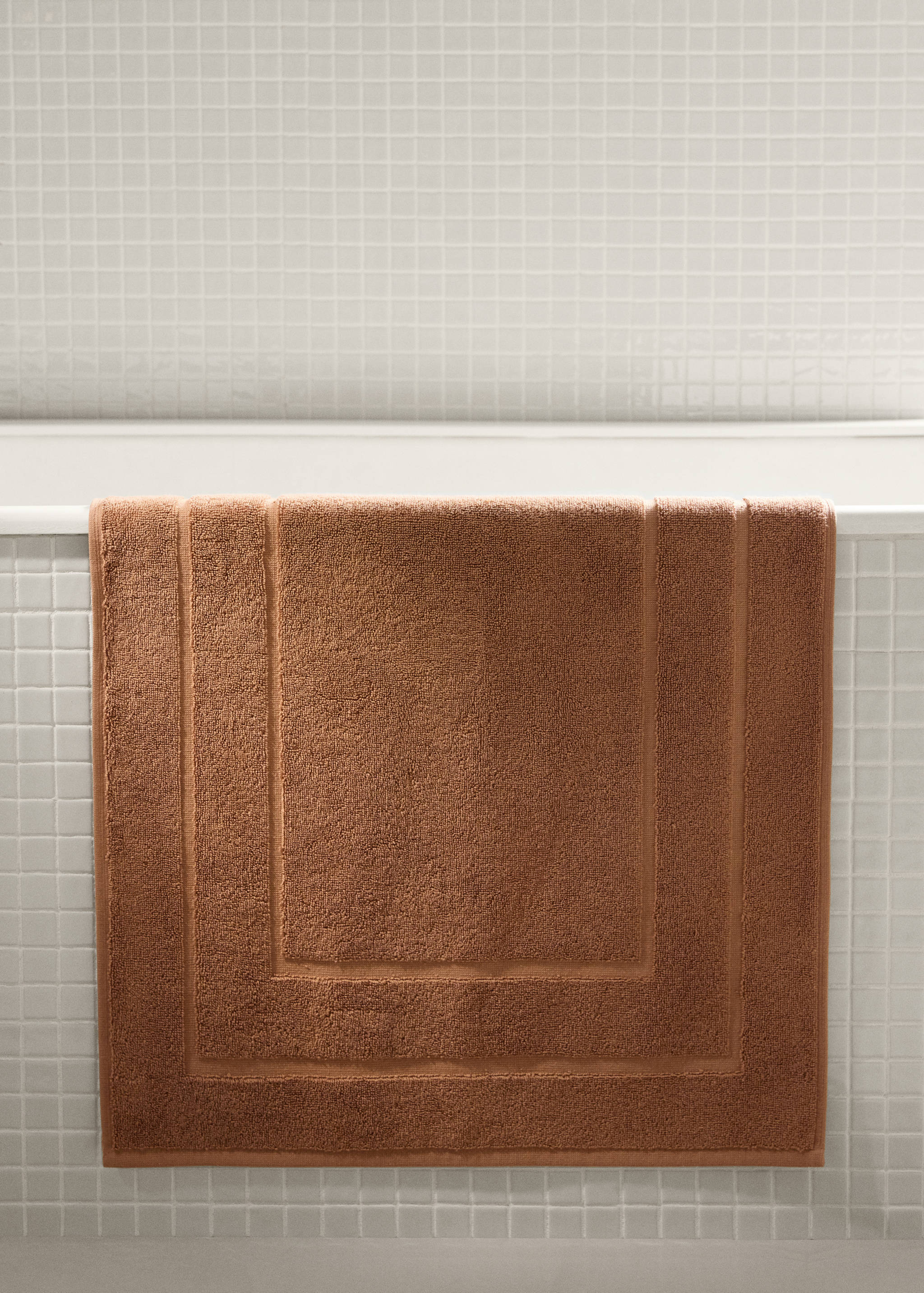 Cotton bath mat high absorption - General plane
