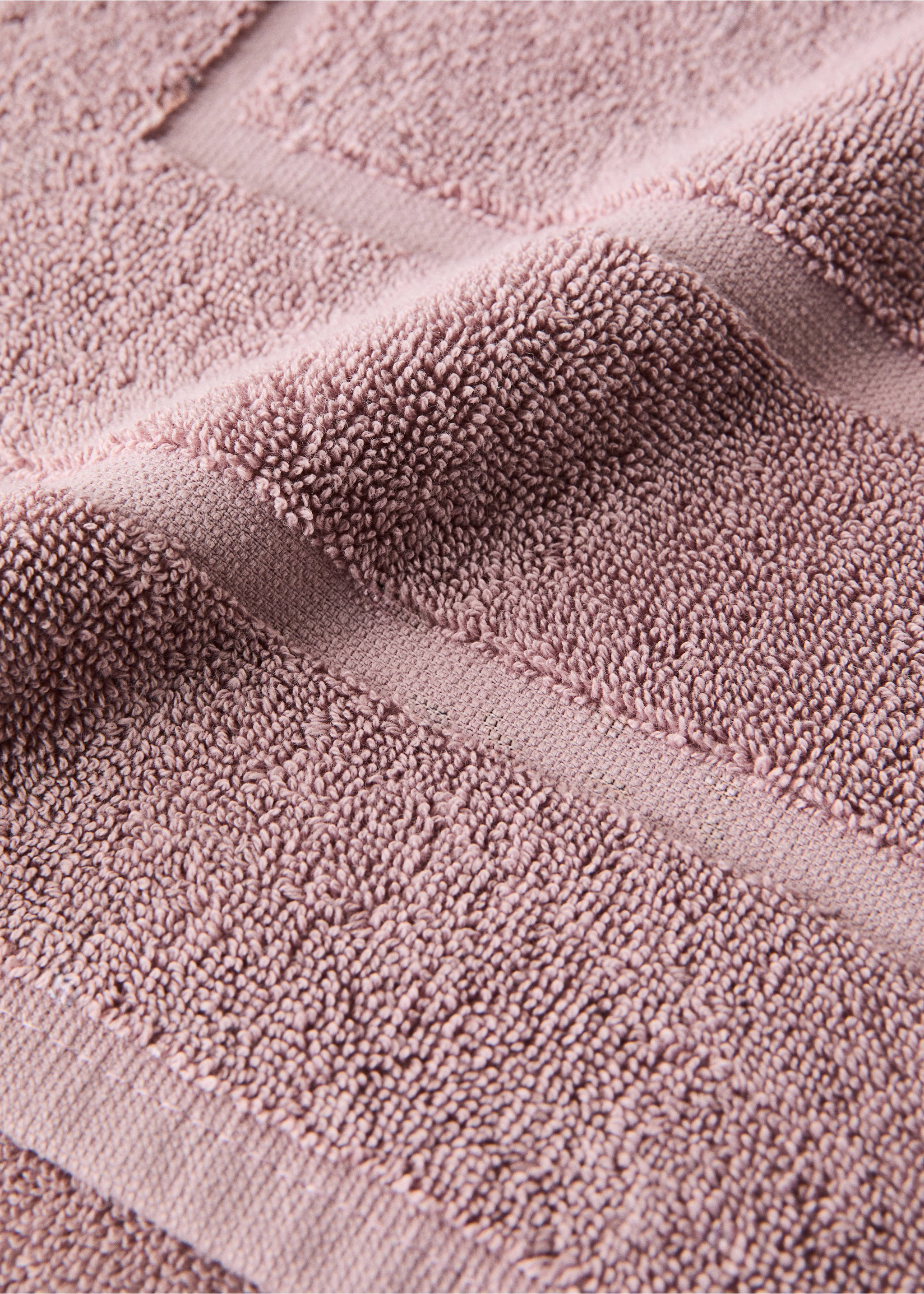 Badteppich aus Baumwolle mit hoher Saugfähigkeit - Detail des Artikels 1, Rosa. Ref: 37022931-00.