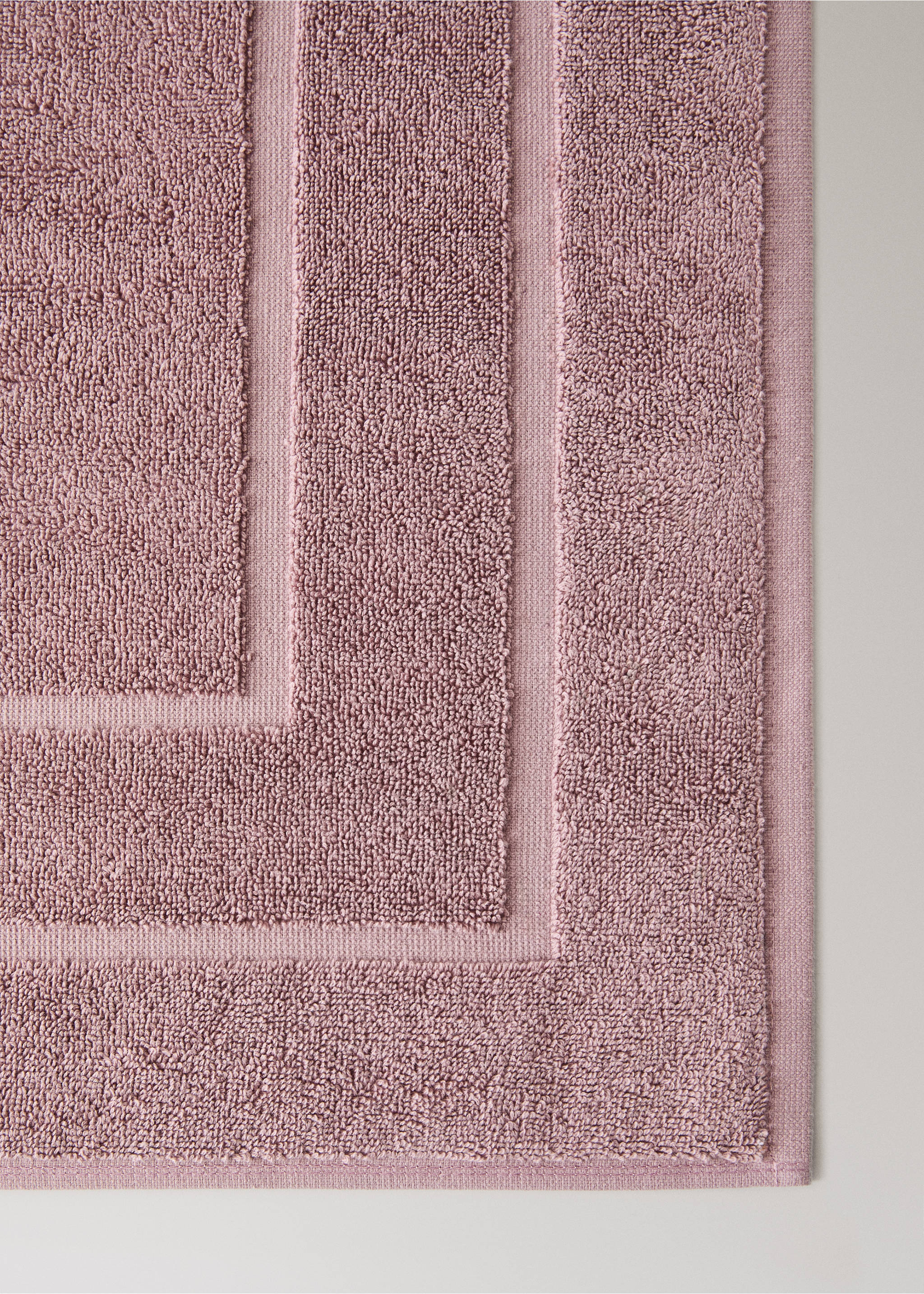 Badteppich aus Baumwolle mit hoher Saugfähigkeit - Detail des Artikels 2, Rosa. Ref: 37022931-00.