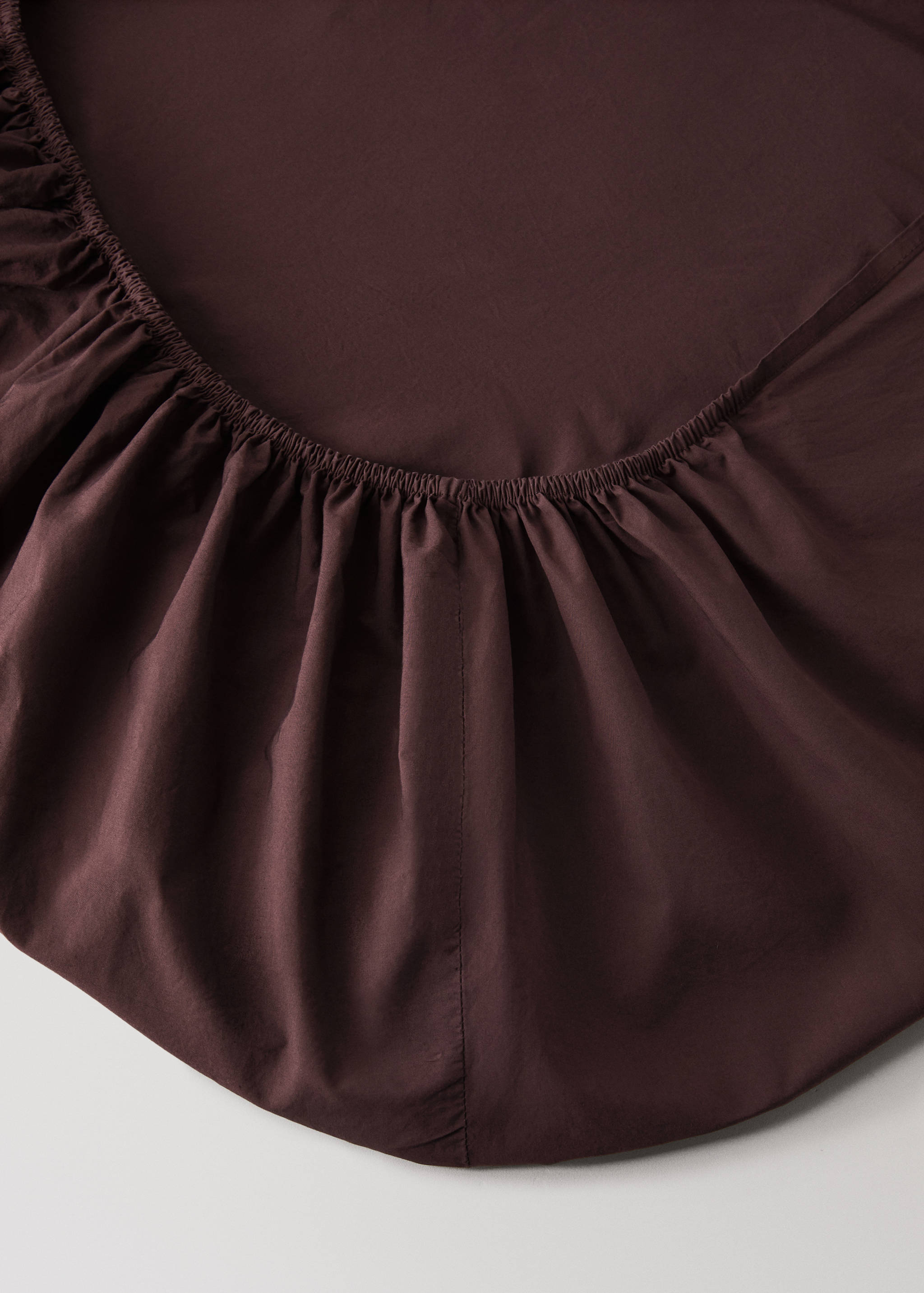 Percale cotton fitted sheet for 180 cm bed - Details of the article 2