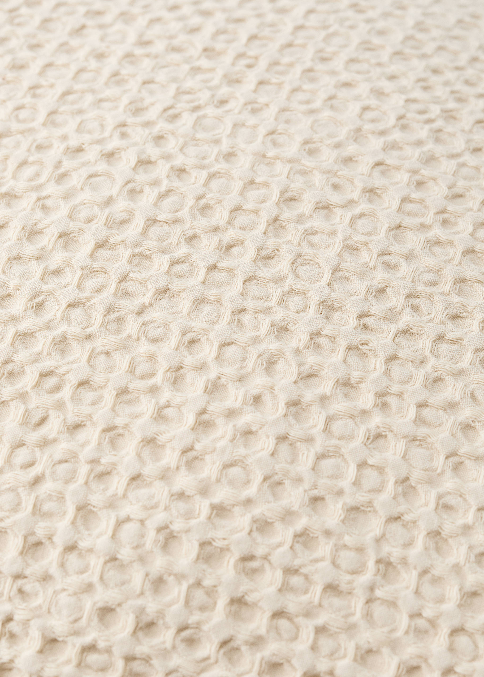 Cotton waffle garment-dyed pillowcase pack 50 x 75 cm - Details of the article 2