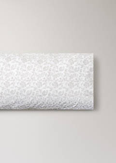 Floral-print pillow case 45x110cm — Ecru 4