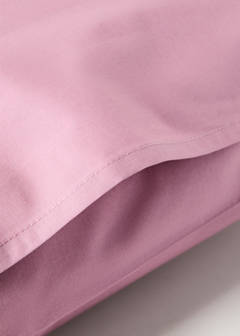 Two cotton percale pillowcases 60x60cm — Wine 2