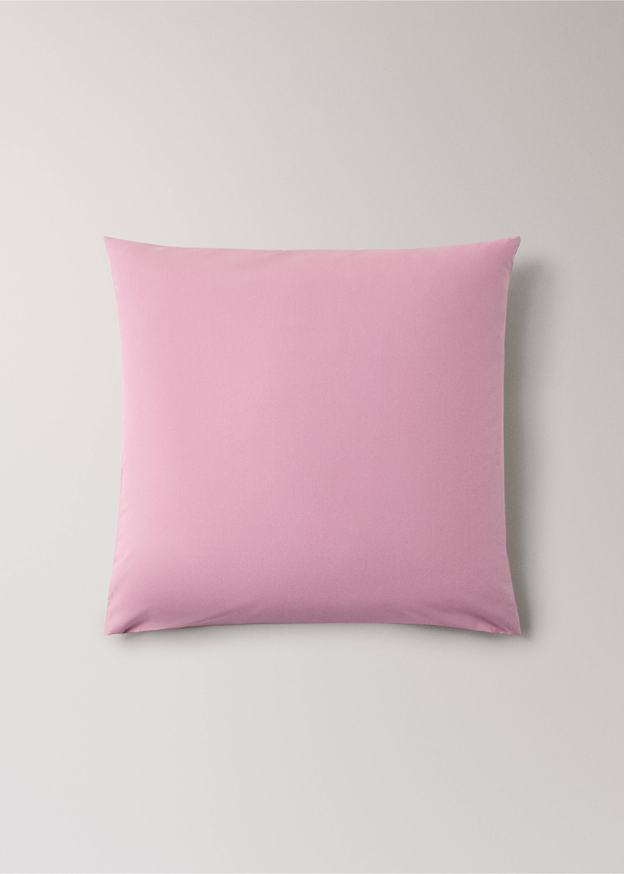 Two cotton percale pillowcases 60x60cm - Article without model, Wine. Ref: 37022966-00.