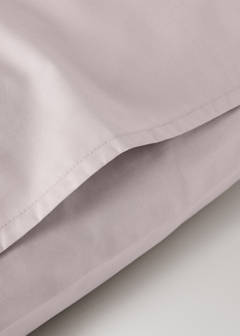 Two cotton percale pillowcases 60x60cm — Pale Pink 2