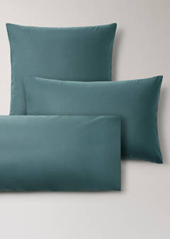 Two 200 thread count cotton percale pillowcases 50x75 cm — Green 4