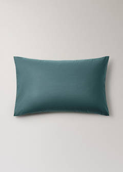 Two 200 thread count cotton percale pillowcases 50x75 cm — Green 5